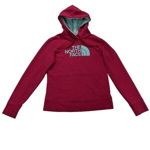 The North Face‎ Hoodie Womens Sz S/P Pink Blue Kangaroo Pocket Hiking Outdoor